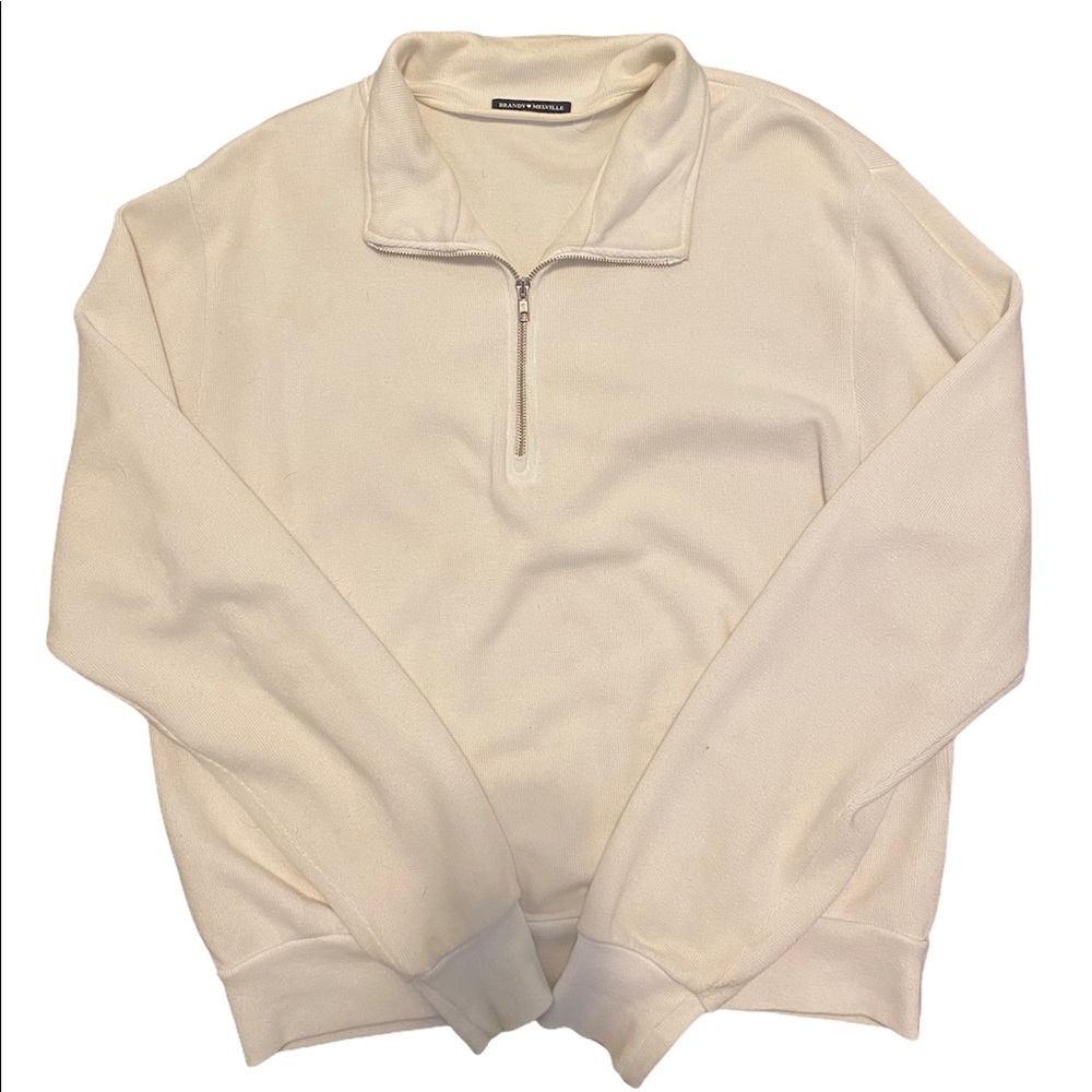 Brandy Melville Polo Half Zip-Up Sweater